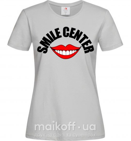 Жіноча футболка Smile center Сірий фото