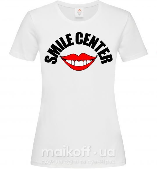 Жіноча футболка Smile center Білий фото