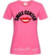 Жіноча футболка Smile center Яскраво-рожевий фото