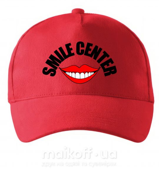 Кепка Smile center Червоний фото