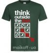 Мужская футболка Think outside the box Темно-зеленый фото