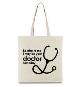 Эко-сумка Be nice to me i may be your doctor