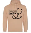 Жіноча толстовка (худі) Be nice to me i may be your doctor Пісочний Жіноча толстовка (худі) Be nice to me i may be your doctor Пісочний фото