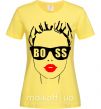 Женская футболка Lady boss Лимонный фото