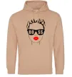 Женская толстовка (худи) Lady boss Песочный фото