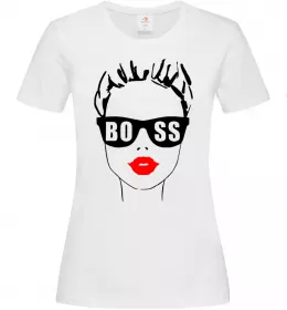 Женская футболка Lady boss Белый фото