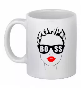 Чашка керамическая Best boss ever Белый фото Чашка керамическая Best boss ever Белый фото