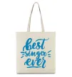 Эко-сумка Best singer ever Бежевый Эко-сумка Best singer ever Бежевый фото