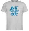 Чоловіча футболка Best singer ever Сірий Чоловіча футболка Best singer ever Сірий фото