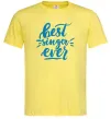 Чоловіча футболка Best singer ever Лимонний Чоловіча футболка Best singer ever Лимонний фото