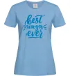 Жіноча футболка Best singer ever Блакитний Жіноча футболка Best singer ever Блакитний фото