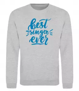 Світшот Так виглядає кращий у світі DJ Сірий меланж фото