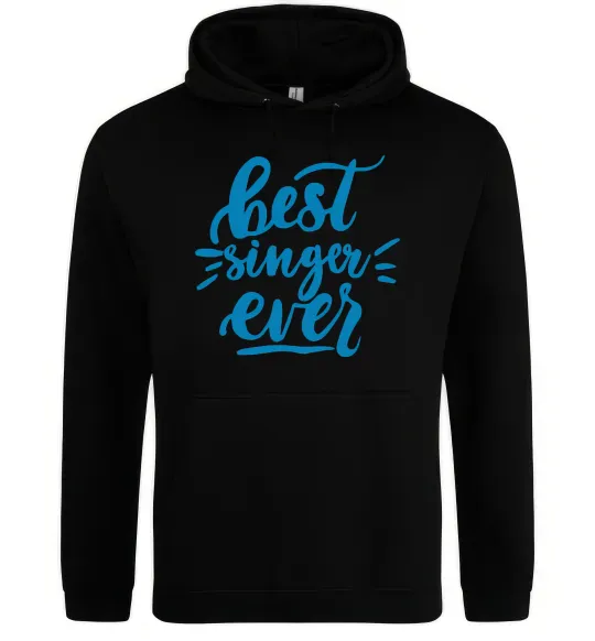 Чоловіча толстовка (худі) Best singer ever Чорний фото