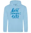 Женская толстовка (худи) Best singer ever Голубой фото