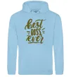 Чоловіча толстовка (худі) Best boss ever Блакитний фото