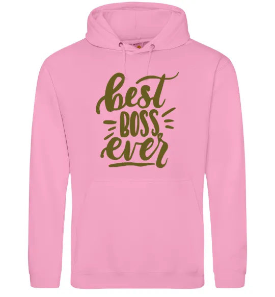 Жіноча толстовка (худі) Best boss ever Рожевий фото