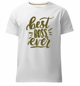 Мужская премиум футболка Best boss ever