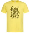 Мужская футболка Best boss ever Лимонный фото