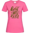 Женская футболка Best boss ever Ярко-розовый фото