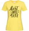 Женская футболка Best boss ever Лимонный фото