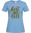 Женская футболка Best boss ever Голубой фото