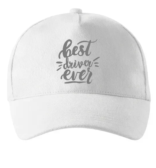 Кепка Best driver ever Белый фото