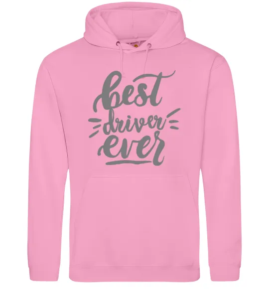 Чоловіча толстовка (худі) Best driver ever Рожевий фото