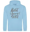 Чоловіча толстовка (худі) Best driver ever Блакитний фото