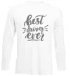 Лонгслів Best driver ever Білий фото