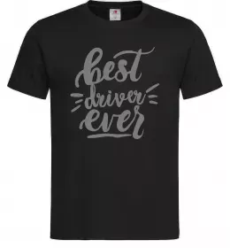 Мужская футболка Best driver ever Черный фото