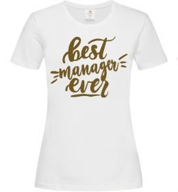 Жіноча футболка Best manager ever