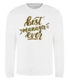 Свитшот Best manager ever Белый фото