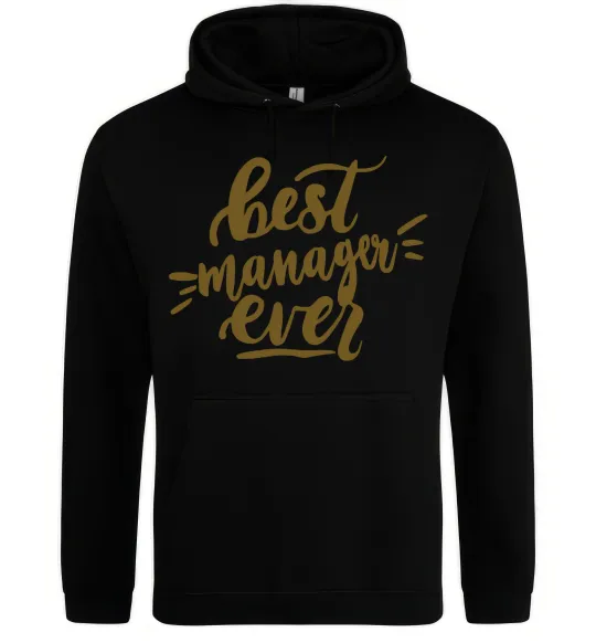 Жіноча толстовка (худі) Best manager ever Чорний фото