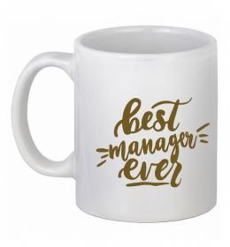 Чашка керамическая Best manager ever