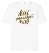 Футболка Оверсайз Best manager ever Белый фото