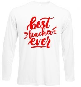 Лонгслив Best teacher ever text Лонгслив Best teacher ever text