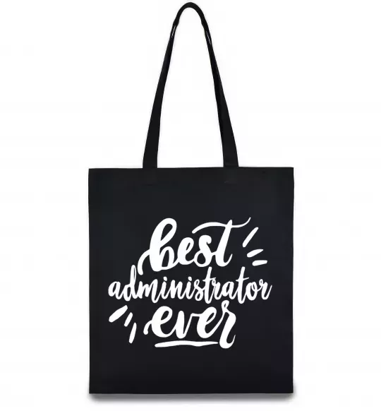 Эко-сумка Best administrator ever Черный фото