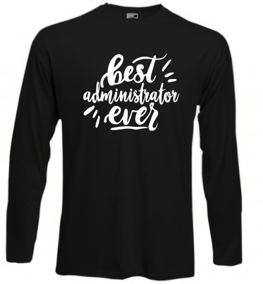 Лонгслів Best administrator ever Чорний фото