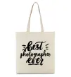Эко-сумка Best photographer ever Бежевый Эко-сумка Best photographer ever Бежевый фото