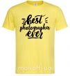 Мужская футболка Best photographer ever Лимонный фото