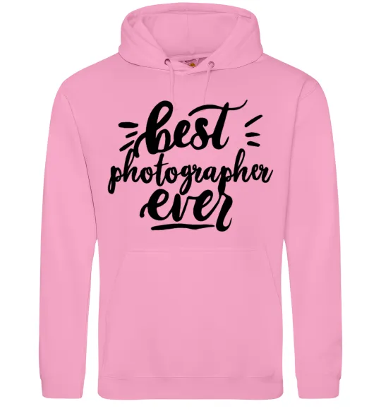 Жіноча толстовка (худі) Best photographer ever Рожевий фото