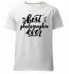 Мужская премиум футболка Best photographer ever Белый фото