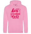 Мужская толстовка (худи) Best accountent ever Розовый фото