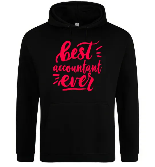 Жіноча толстовка (худі) Best accountent ever Чорний фото