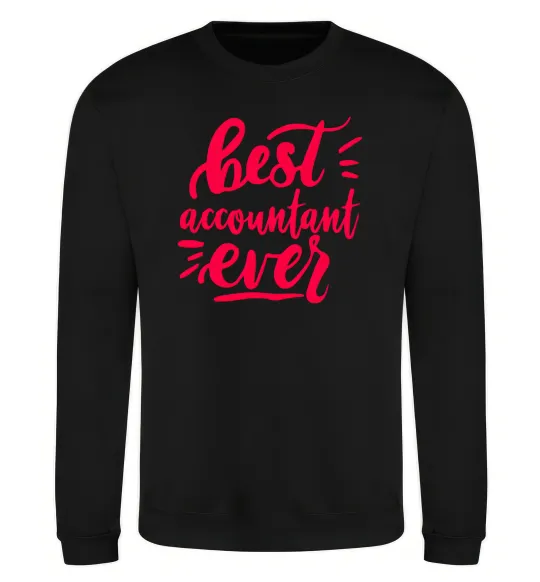 Свитшот Best accountent ever Черный фото
