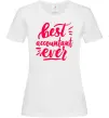 Жіноча футболка Best accountent ever Білий фото