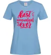 Жіноча футболка Best accountent ever Блакитний фото
