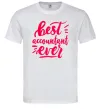Чоловіча футболка Best accountent ever Білий Чоловіча футболка Best accountent ever Білий фото