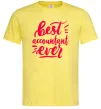 Чоловіча футболка Best accountent ever Лимонний Чоловіча футболка Best accountent ever Лимонний фото