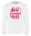 Світшот Best accountent ever Білий фото